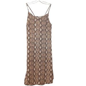 See You Monday Snakeskin Print Dress Size Medium NWT